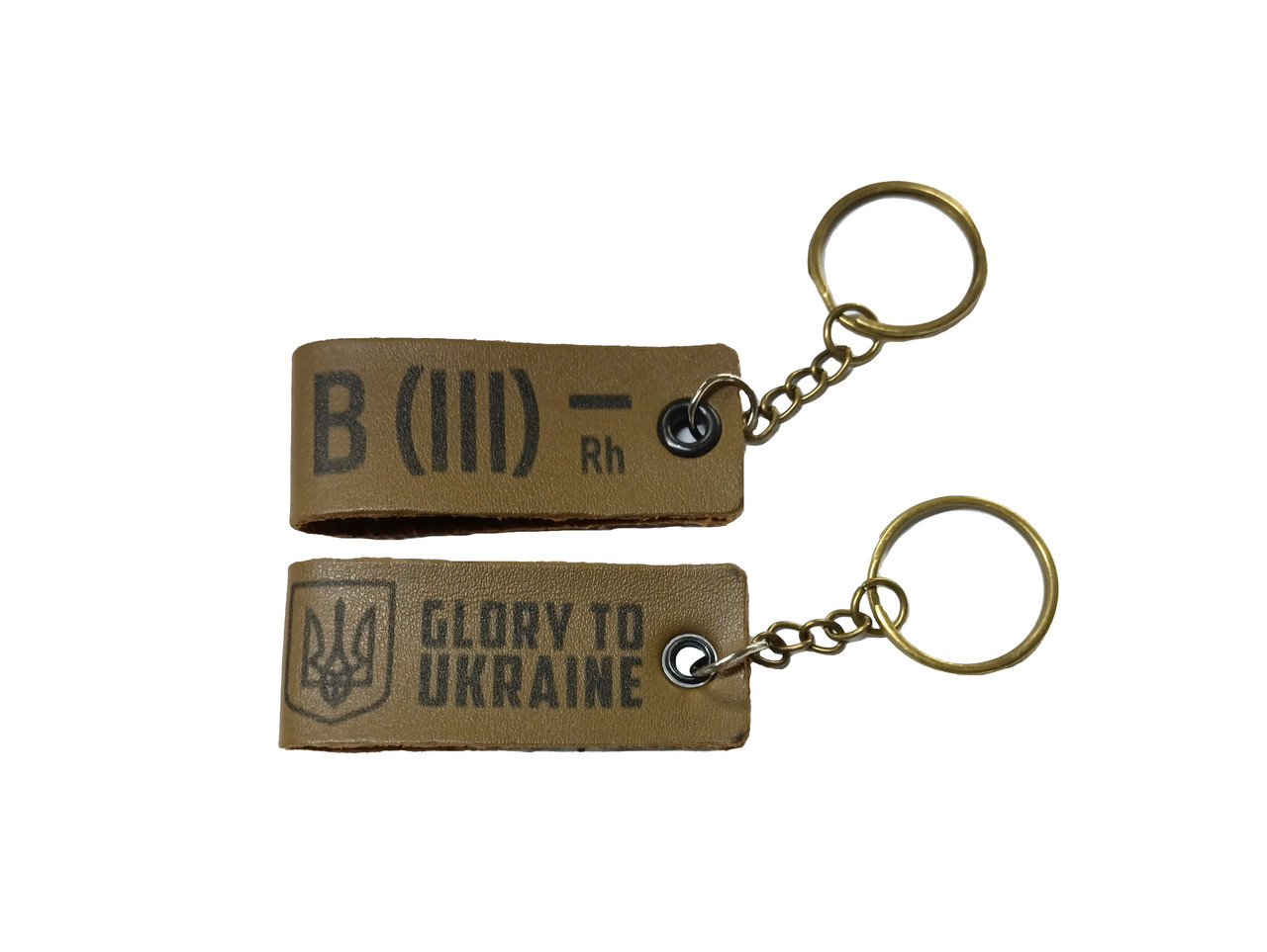 Брелок кожаный 4Profi B(III) Rh- койот