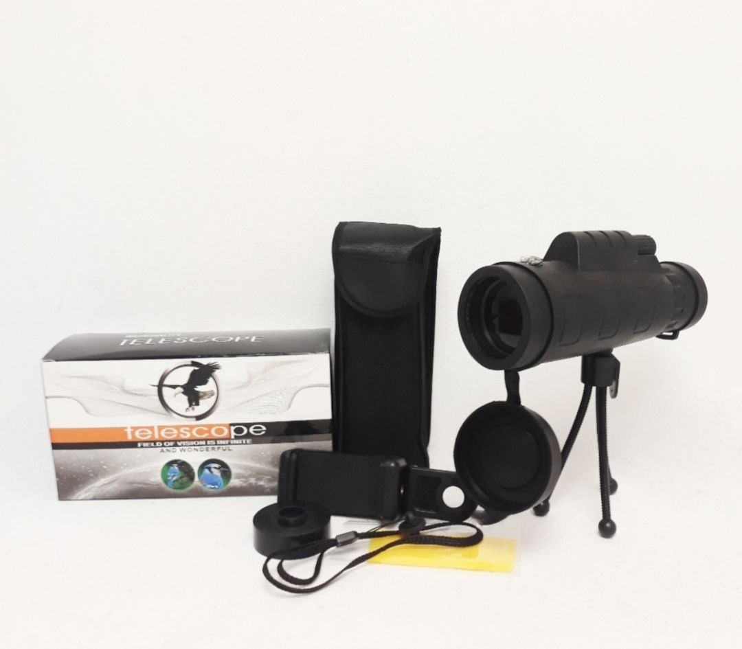 Монокуляр-бінокль КЕА Panda 16x52 PRO з вечірнім баченням Чорний