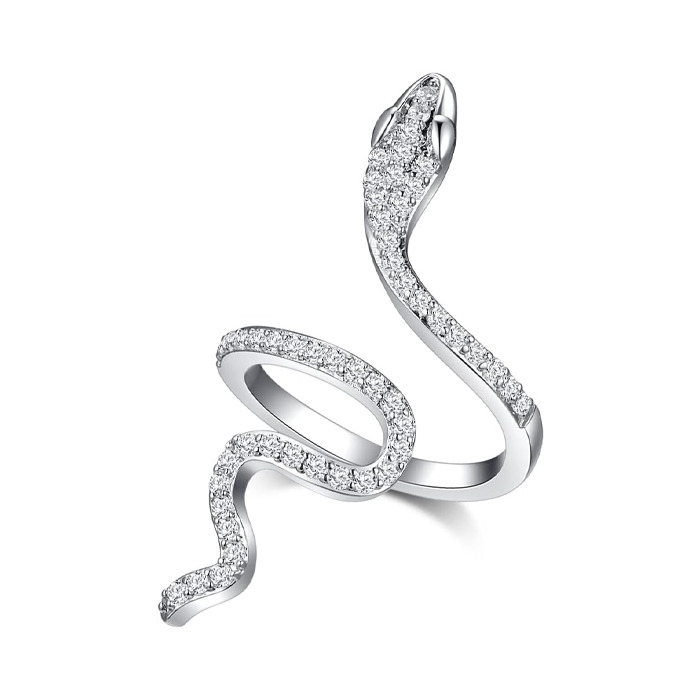 Кільце Bioworld Змія Snake з камінням універсальний розмір (23213)