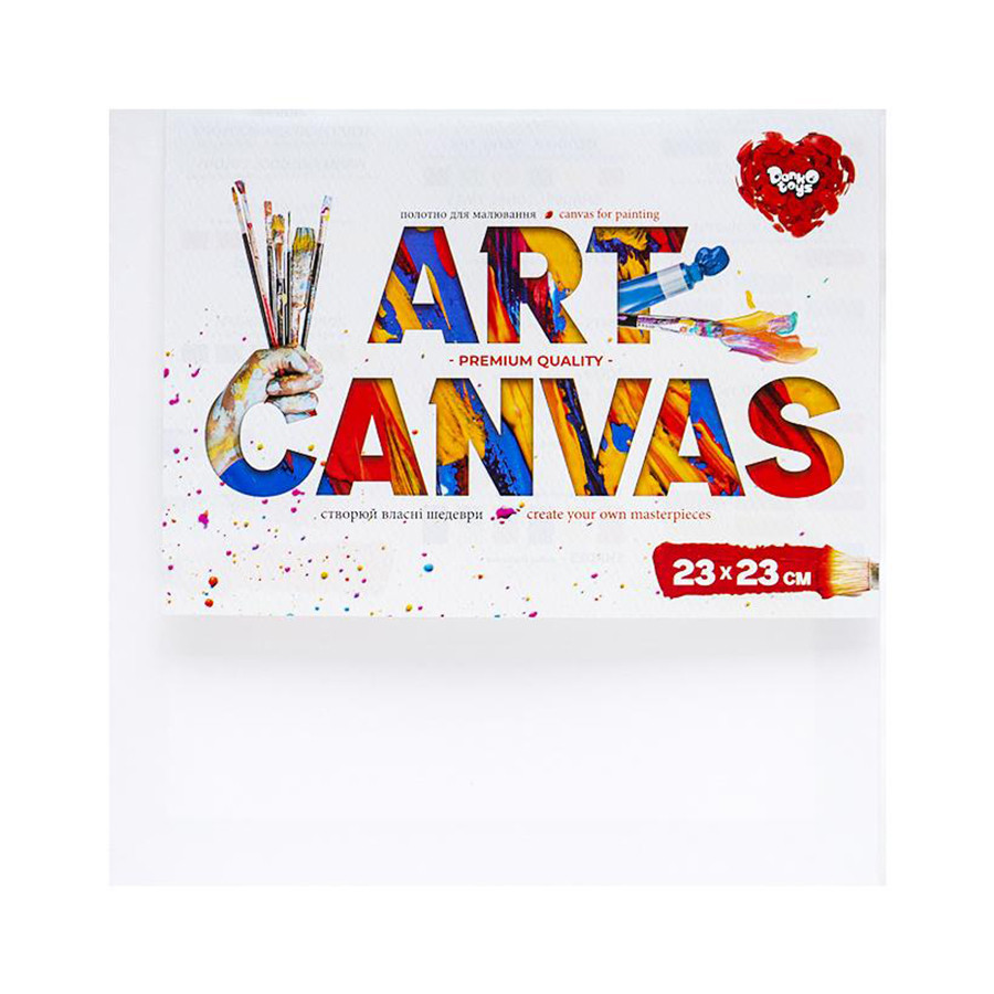 Полотно для малювання Art Canvas Danko Toys AC-23х23 23х23 см