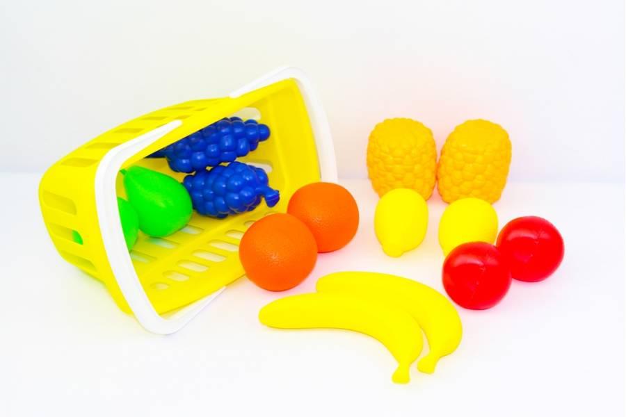 Набір Toy Plast Фрукти у кошику Різнокольоровий (gab_krp120FGIB99928)
