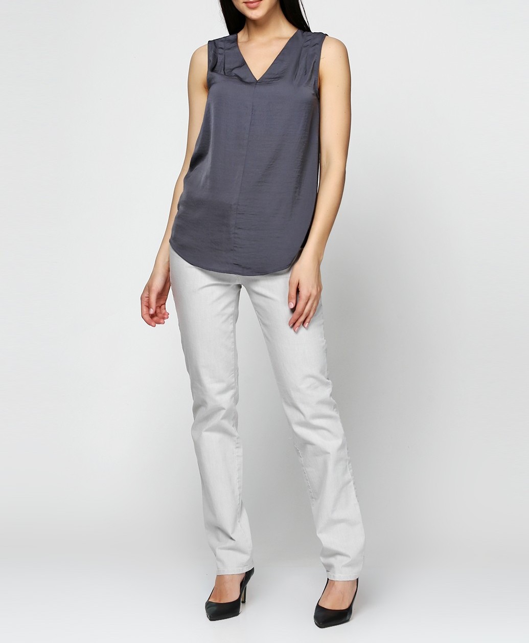 Жіночі штани Gerry Weber 38R Сірий (2900055484016)