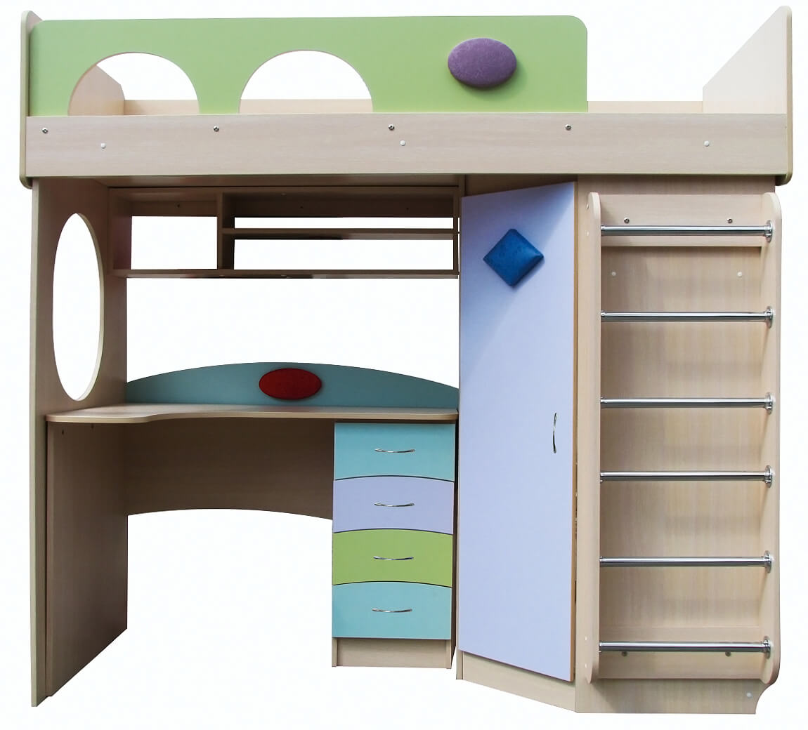 Дитячий комплект УМКА (плюс) МАКСІ МЕБЛІ Дуб молочний/Зелена вода/Лаванда (5102700)