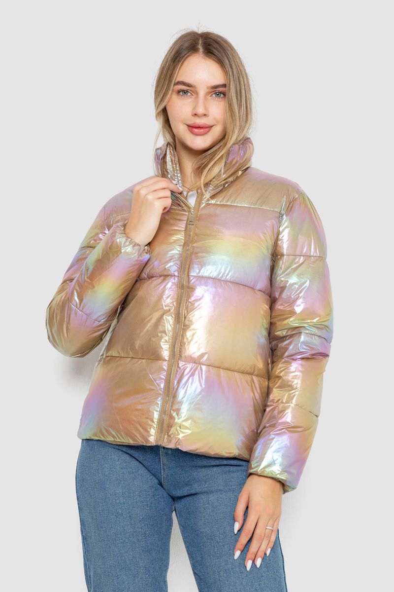 Куртка жіноча демісезонна AGER Бежево-бузковий 243R2022-2 M (113220_825530)