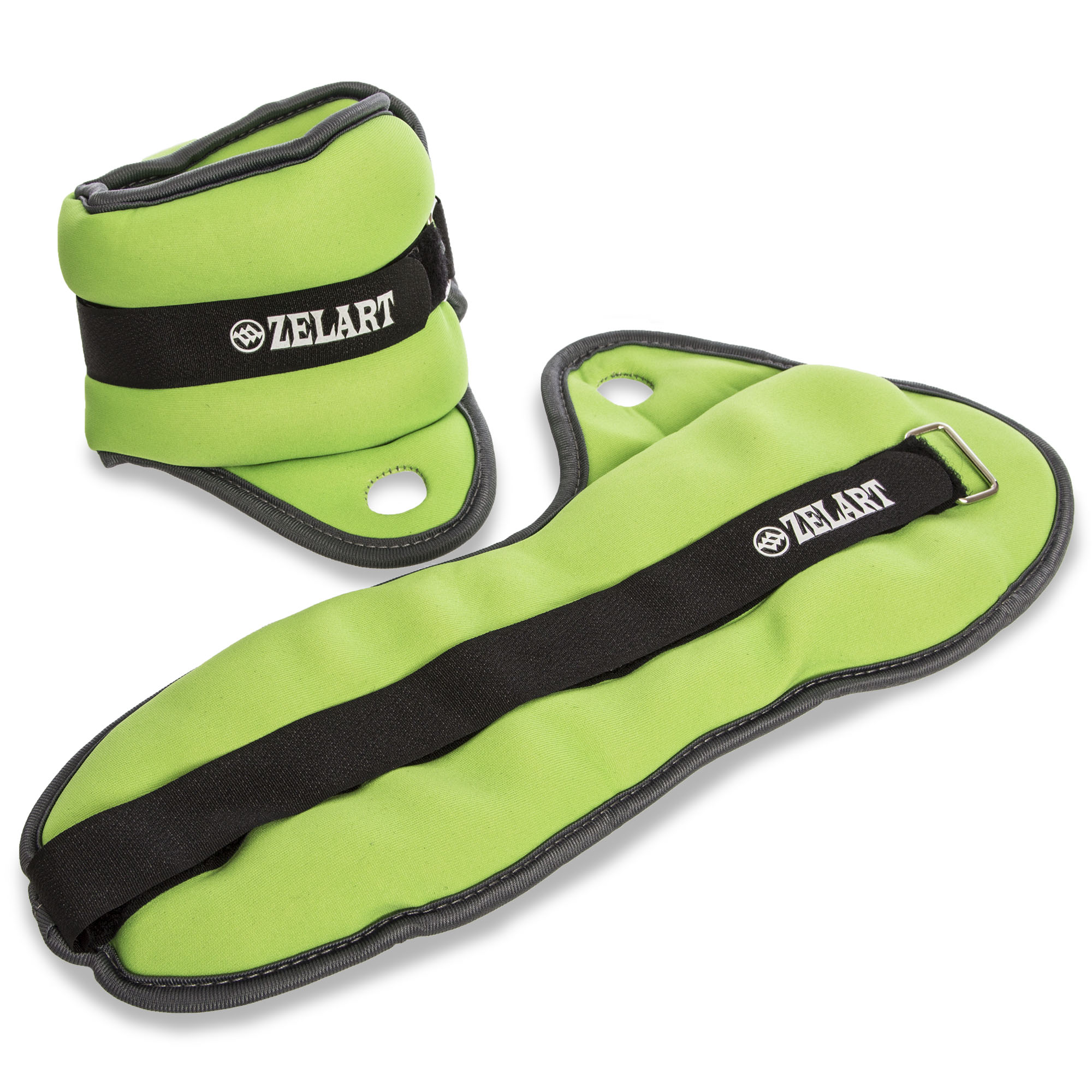 Обтяжувачі-манжети для рук PS FI-1965-3 (2 x 1,5 кг) (FI-1965-3_Салатовый-серый)