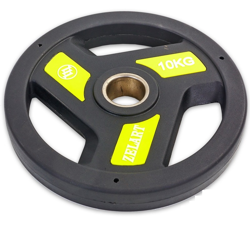 Млинці диски поліуретанові Zelart TA-5344-10 10кг Чорний