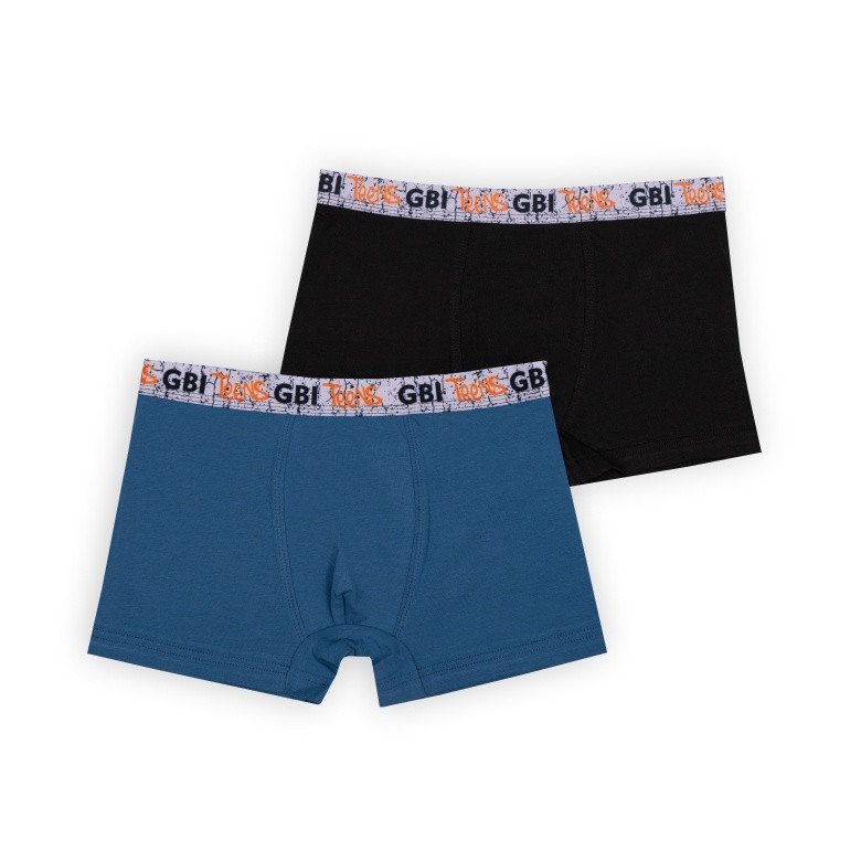 Труси-шорти для хлопчика GBI Teen SHMT-24-2 2 шт 164 Синьо-чорний (14104)