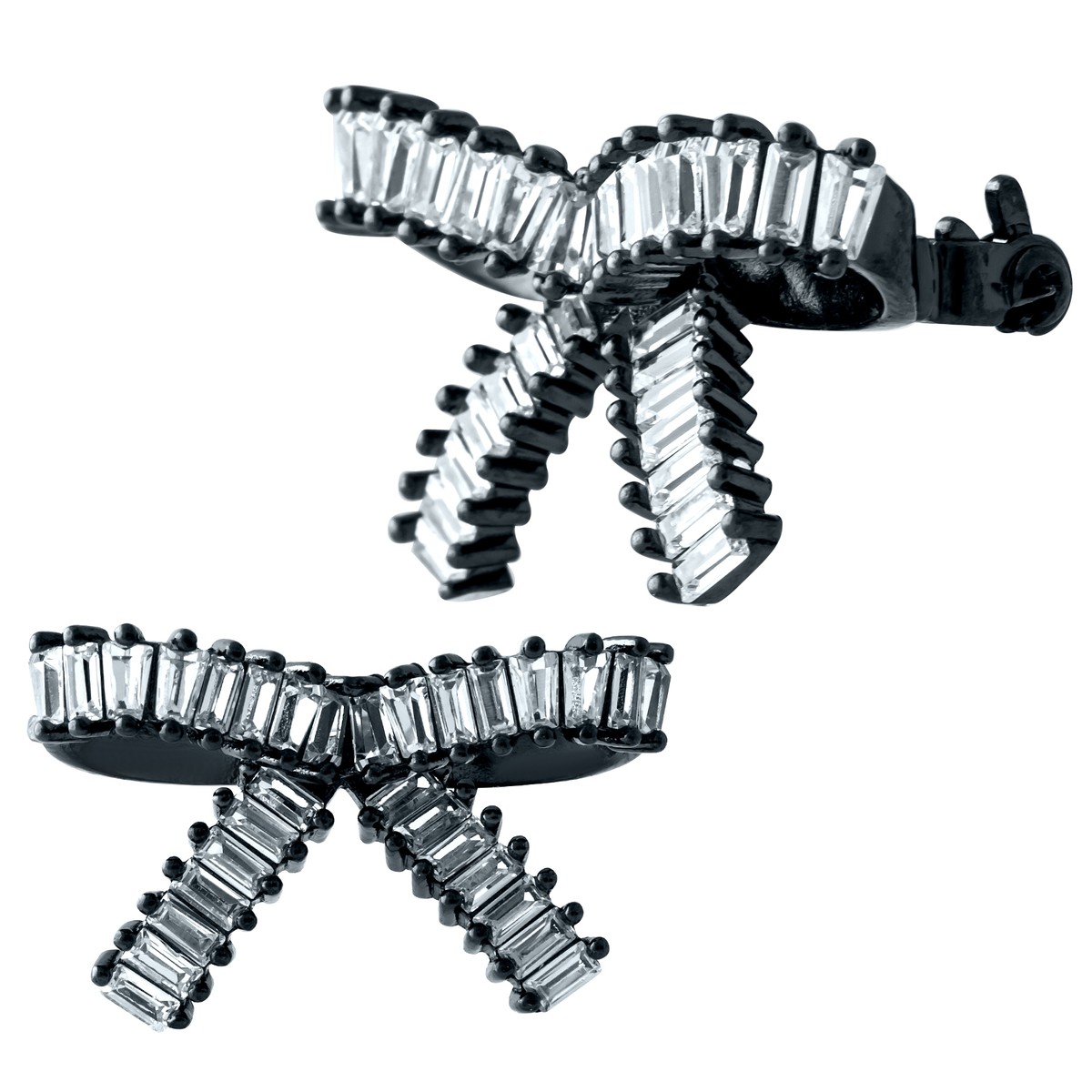 Срібна брошка з фіанітами (1909928)