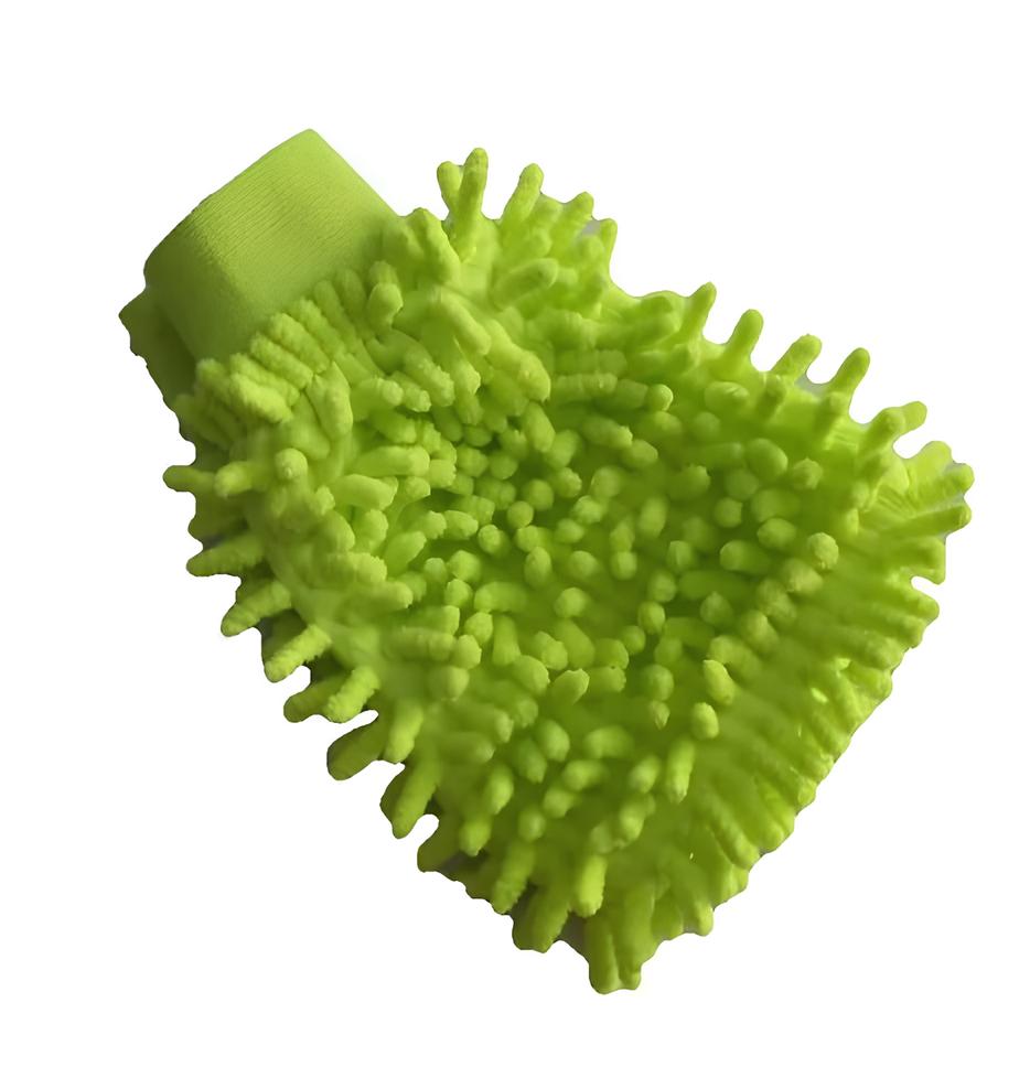 Рукавичка-мікрофібра No Brand ClearAvto для мийки авто зелений (HP050942)