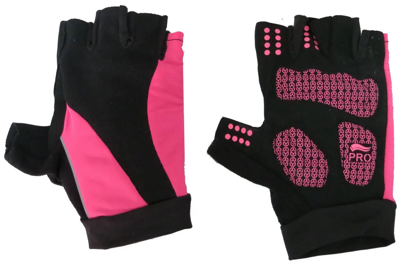 Рукавички велосипедні Crivit жіночі 7 black-pink (IAN297224 black pink)