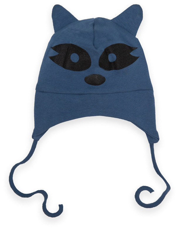 Шапка для хлопчика на зав'язках Gabbi GSK-M-23-5/1 Синій 42-44 (13546)