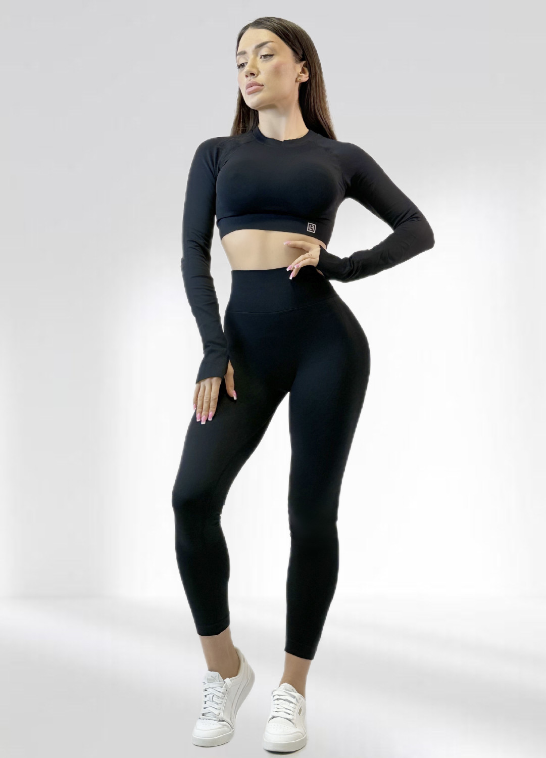 Костюм для фітнесу жіночий LILAFIT Чорний L (LFS000125)