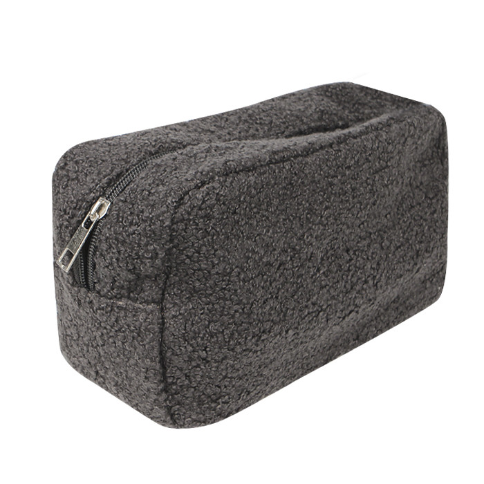 Жіноча косметичка Lesko B0220 22х12 см Сірий 13070-84280