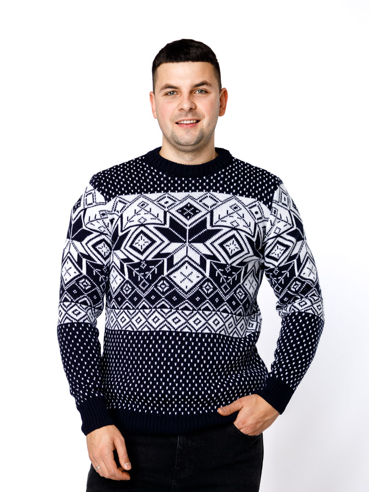 Чоловічий джемпер M чорний Bektas ЦБ-00236391