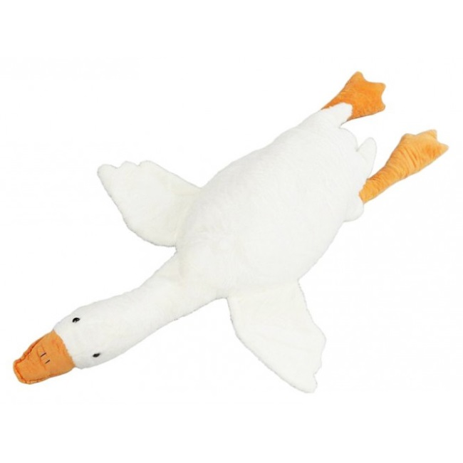 Дитяча м'яка іграшка Гусак-обіймак 70 см Білий (142726)
