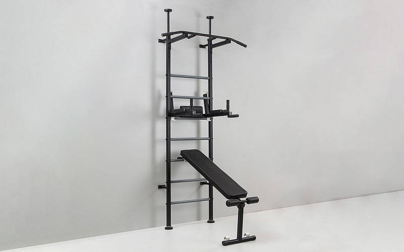 Шведська стінка з турником брусами лавкою для преса та спини Рекорд SP-Planeta L-4241