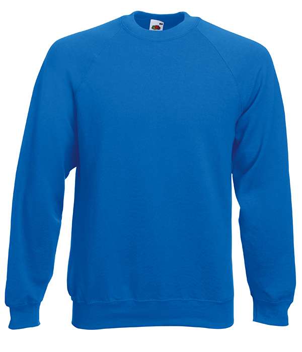Реглан Fruit of the loom Classic raglan sweat 2XL Синій (62-216-0)