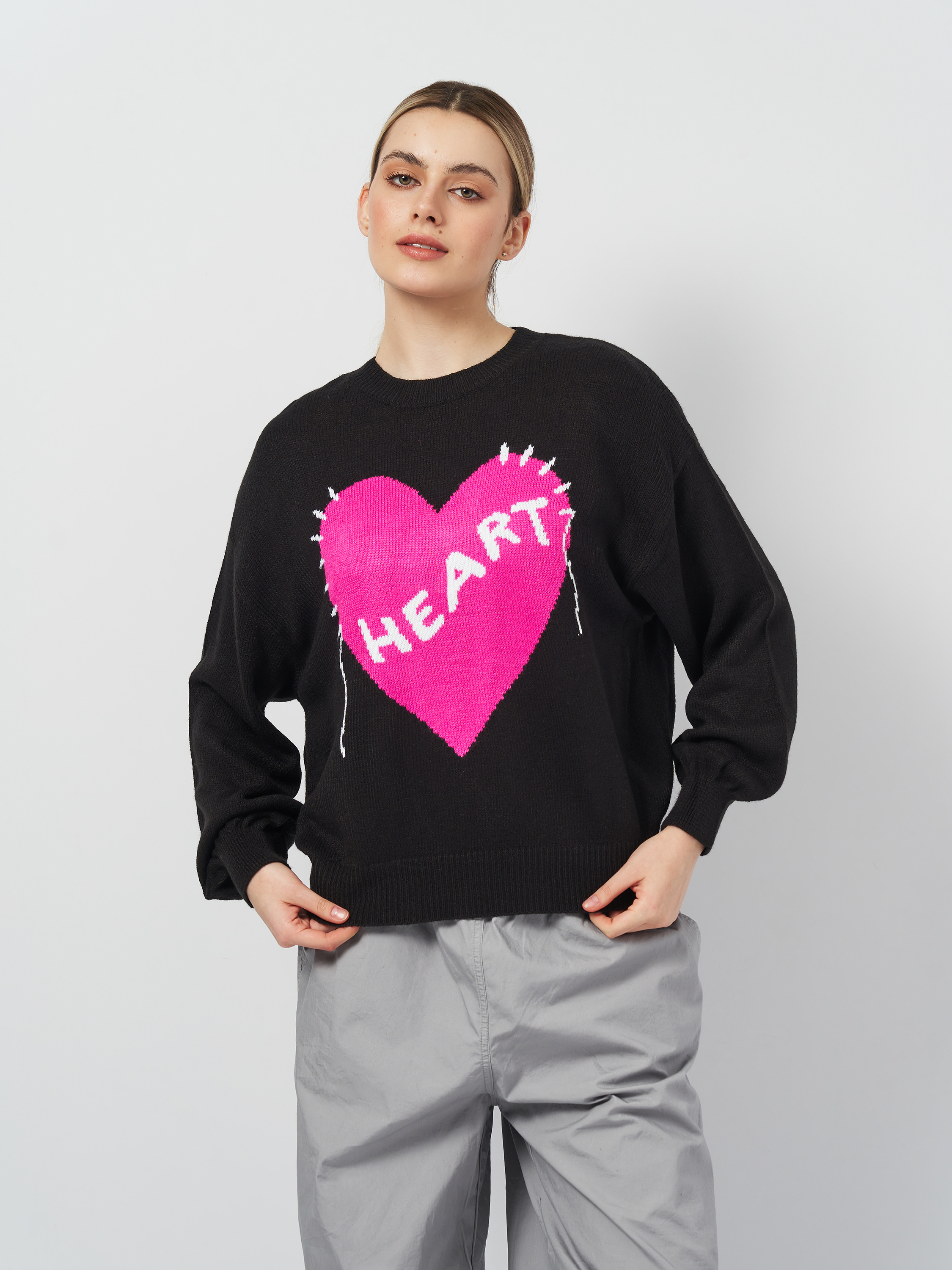 Светр жіночий HM 1445896 S Чорний (2030000280537)