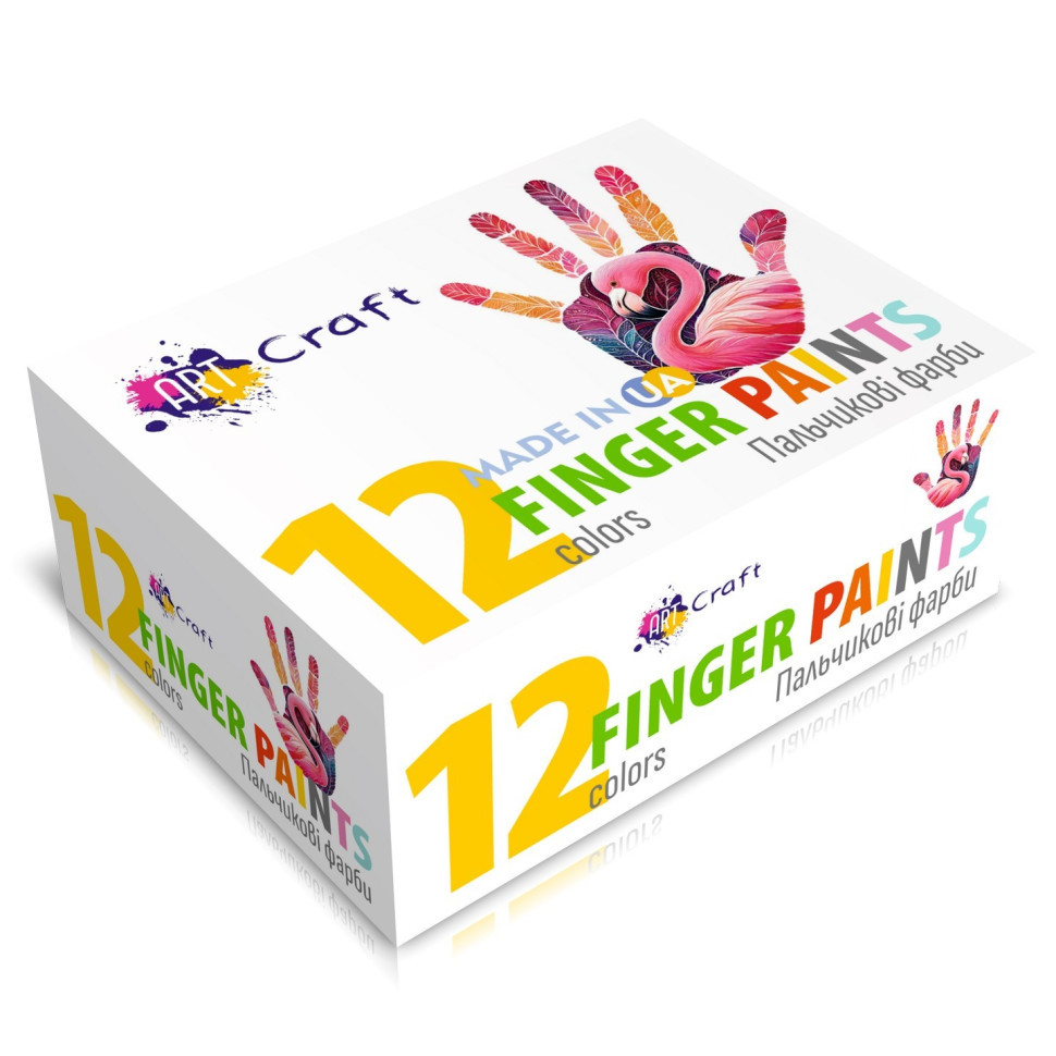 Набір пальчикових фарб Art Craft 5025-AC 12 кольорів по 20 мл