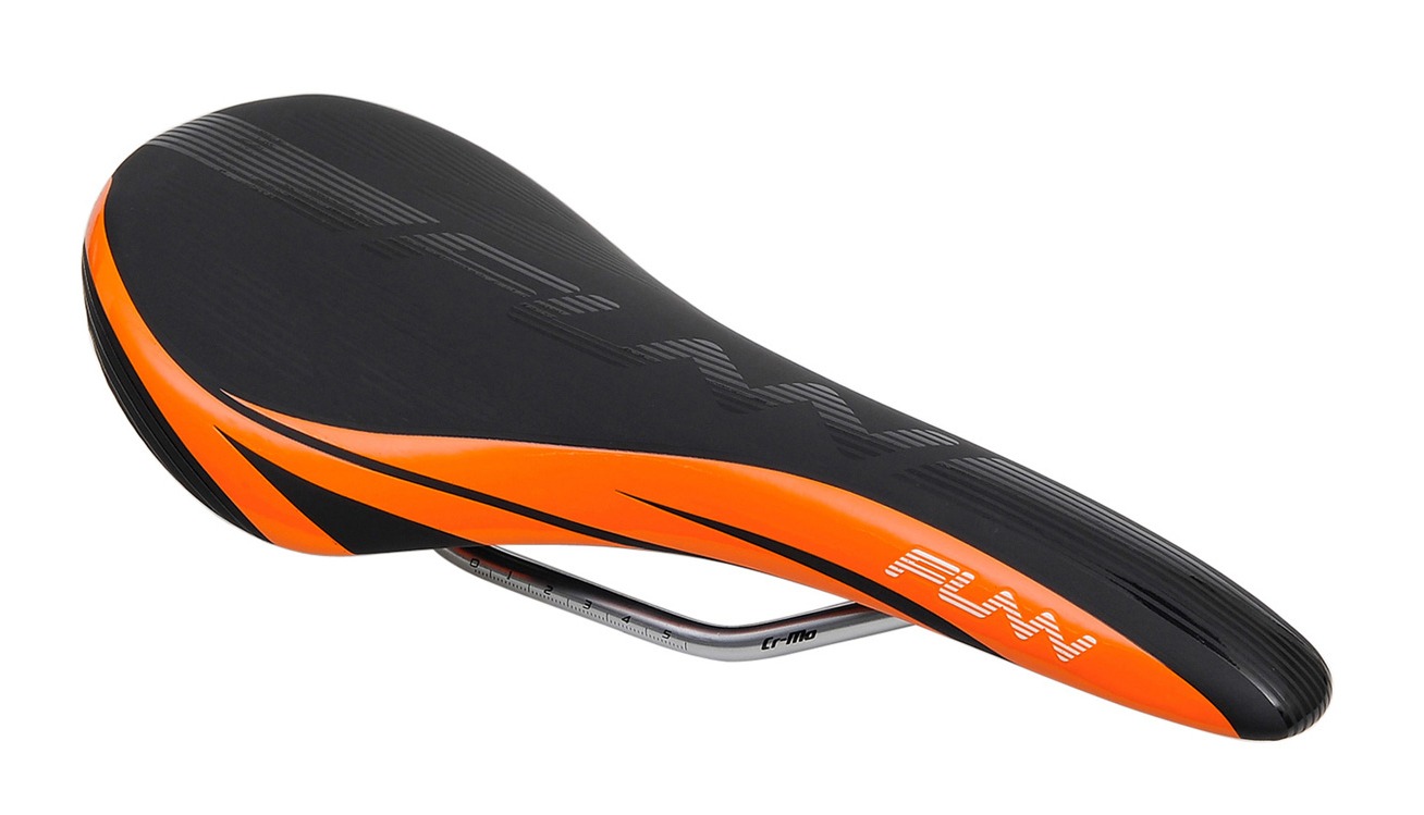 Сідло FUNN Adlib PU/PP CrMo 285х132 мм Чорно-помаранчевий (1085-FSD14AICM01-026FN)