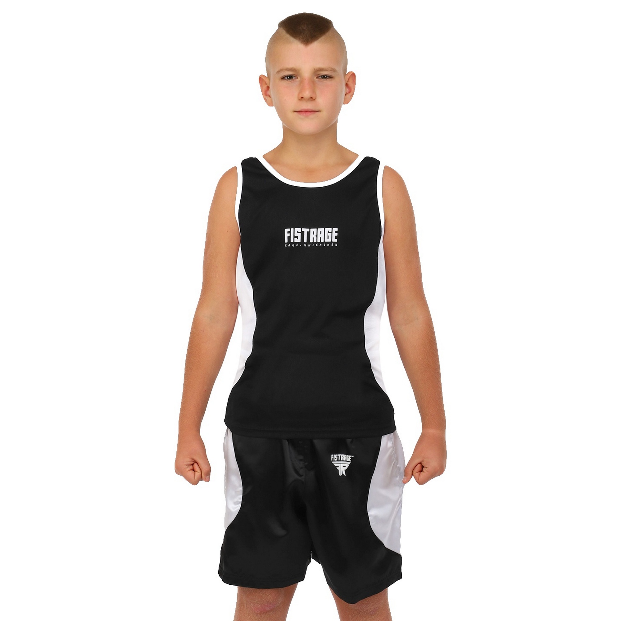 Форма боксерська дитяча FISTRAGE VL-4176 M Чорно-білий