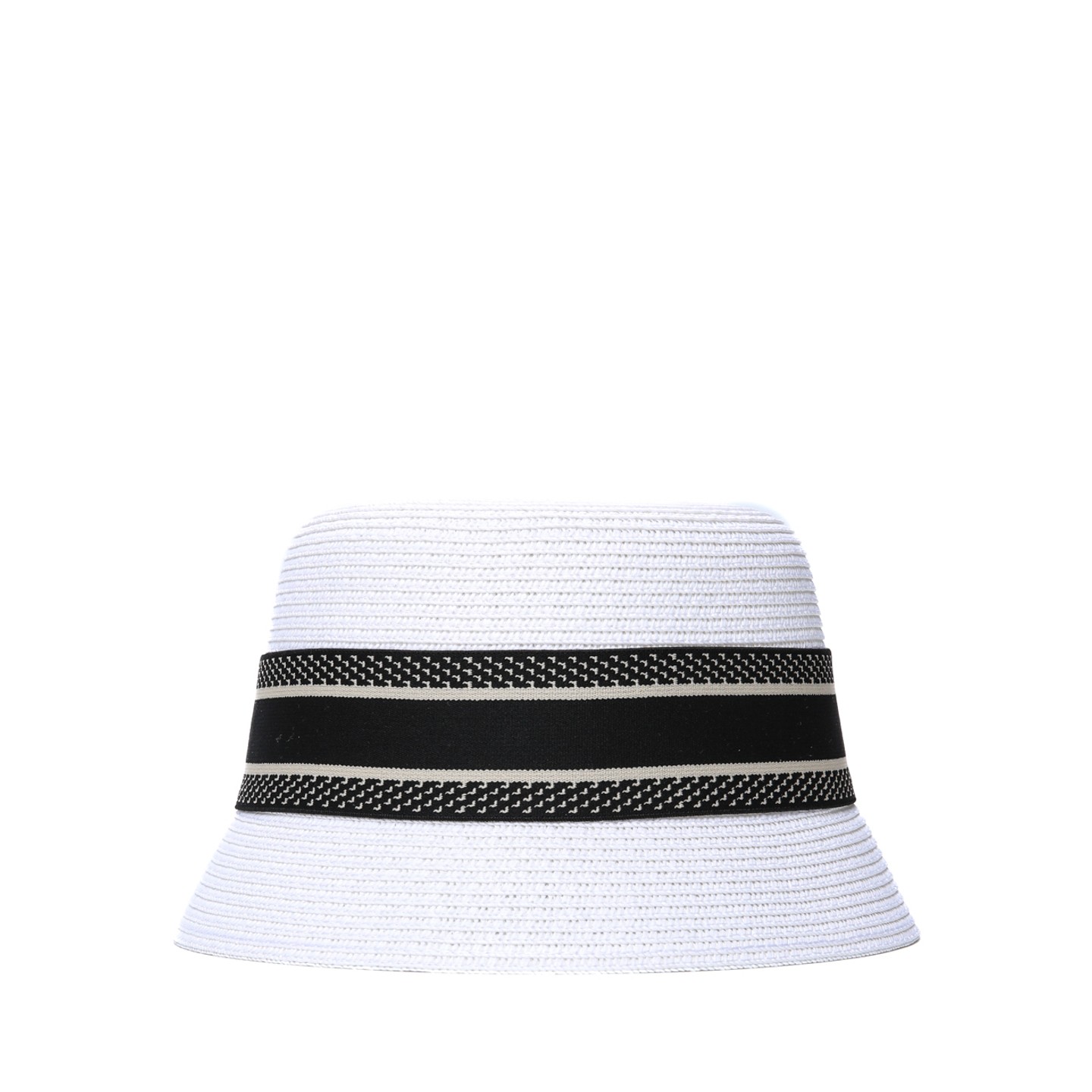 Панама жіноча зі стрічкою LuckyLOOK Лолі 57 Біло-чорний 803-121