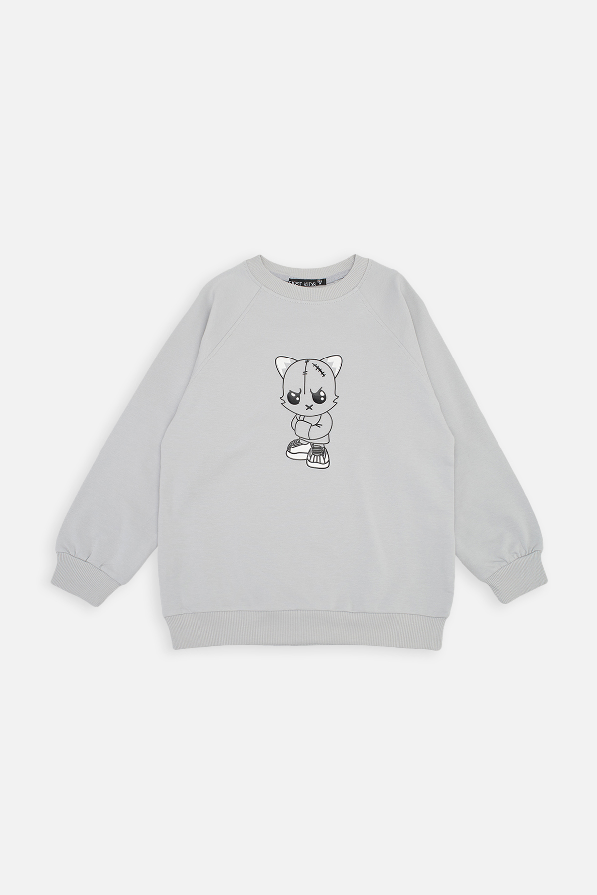 Світшот для хлопчика First Kids 140 см Сірий ЦБ-00260232 (SKT001021802)