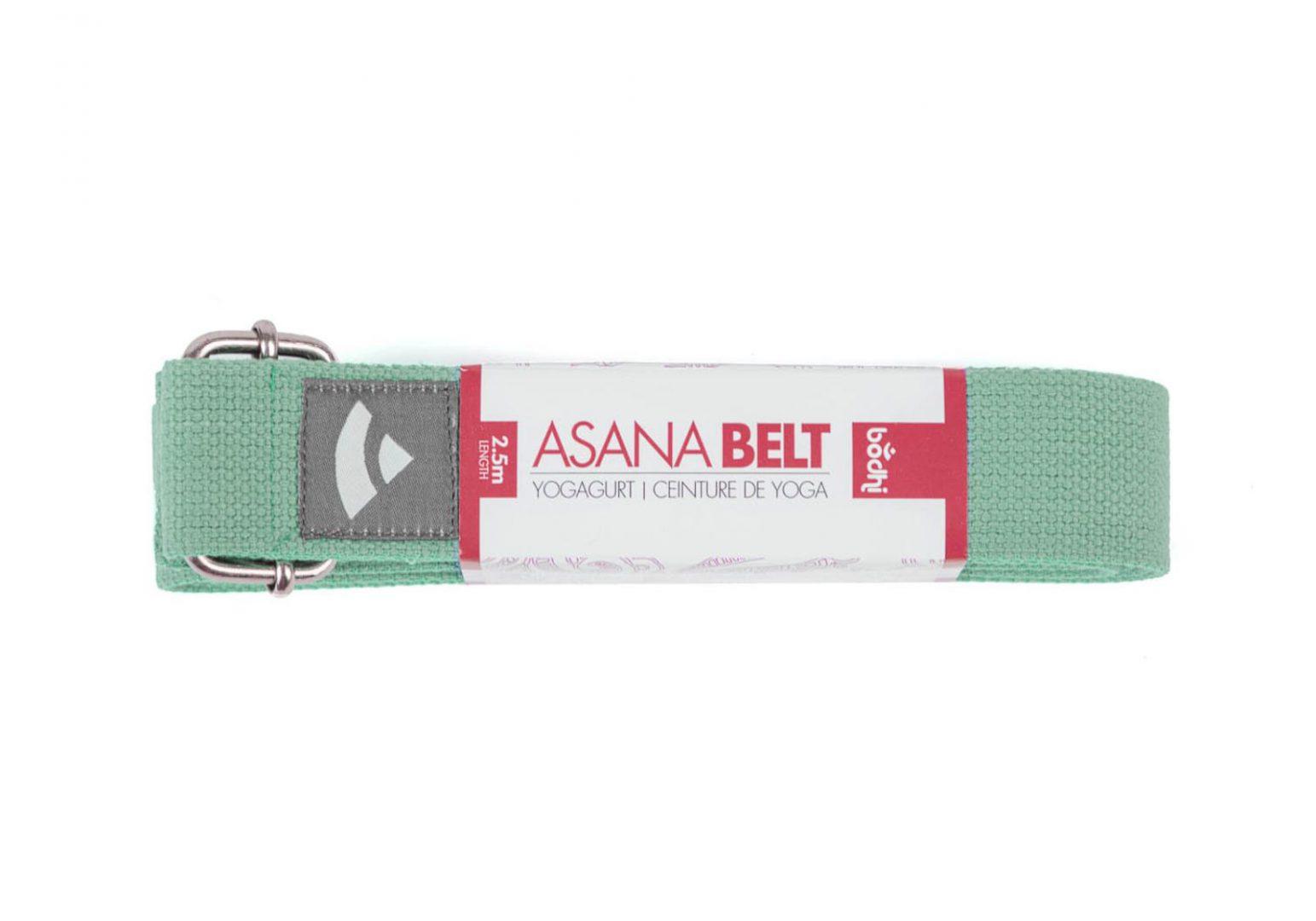 Ремінь для йоги Bodhi Asana Belt Mineral Blue 250x3.8 см Зелений 20441