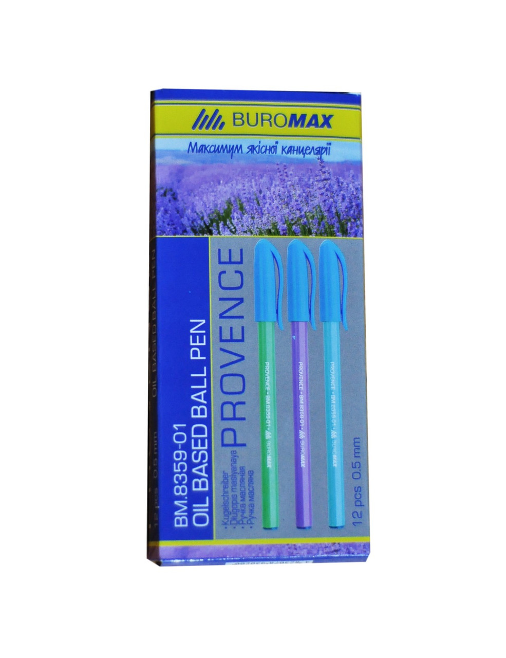 Набір ручок масляних 12 шт. Buromax Provence (6505)
