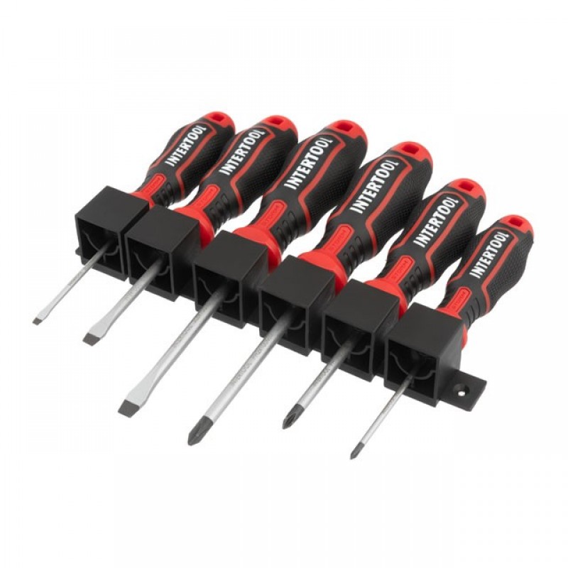 Набір викруток STORM INTERTOOL VT-3436 6 шт Чорно-червоний (70054)