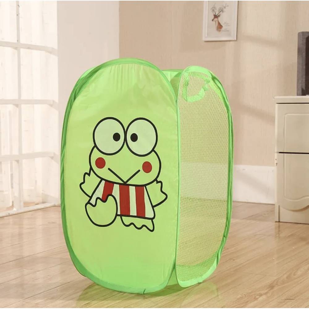 Кошик для іграшок UKC Baby Play 30х47 см Жабка Зелений