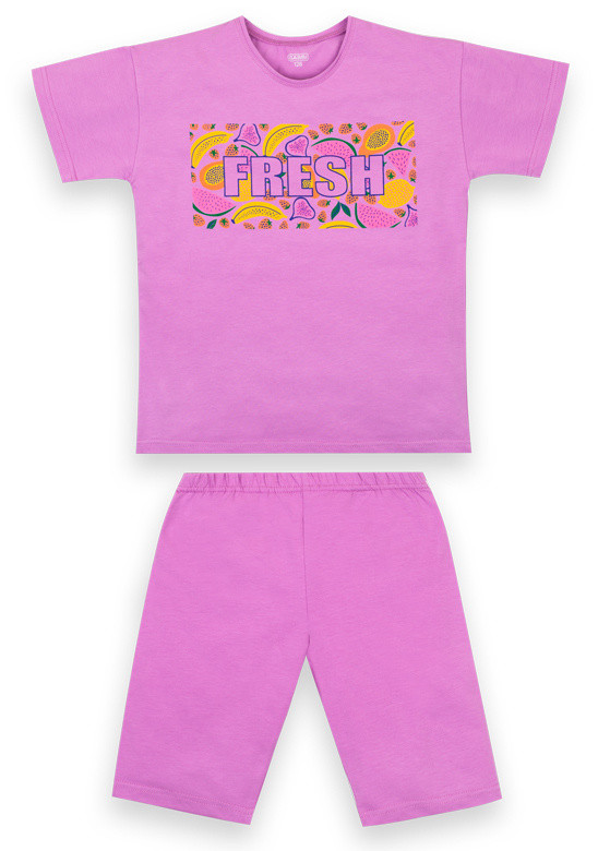 Костюм літній для дівчинки Gabbi KS-21-9 Бузковий на зріст 134 (12660)