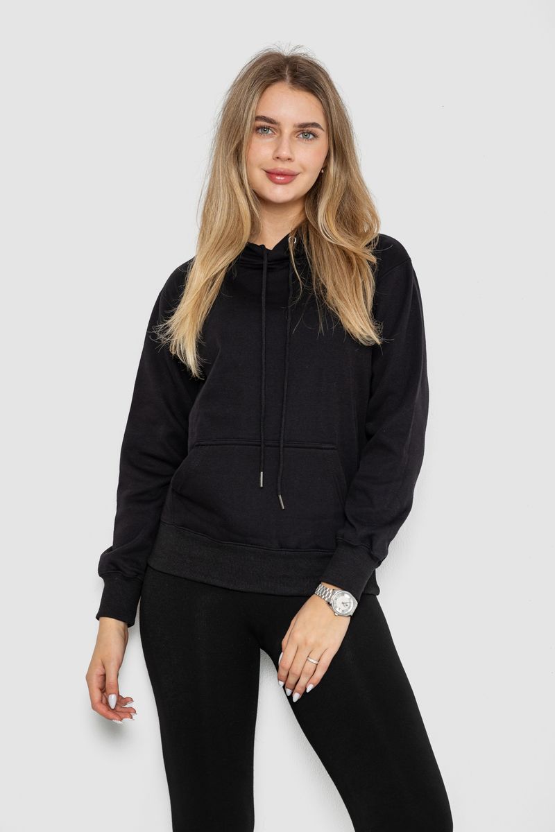 Худі жіночий AGER Чорний 242R053 XL (113265_825665)