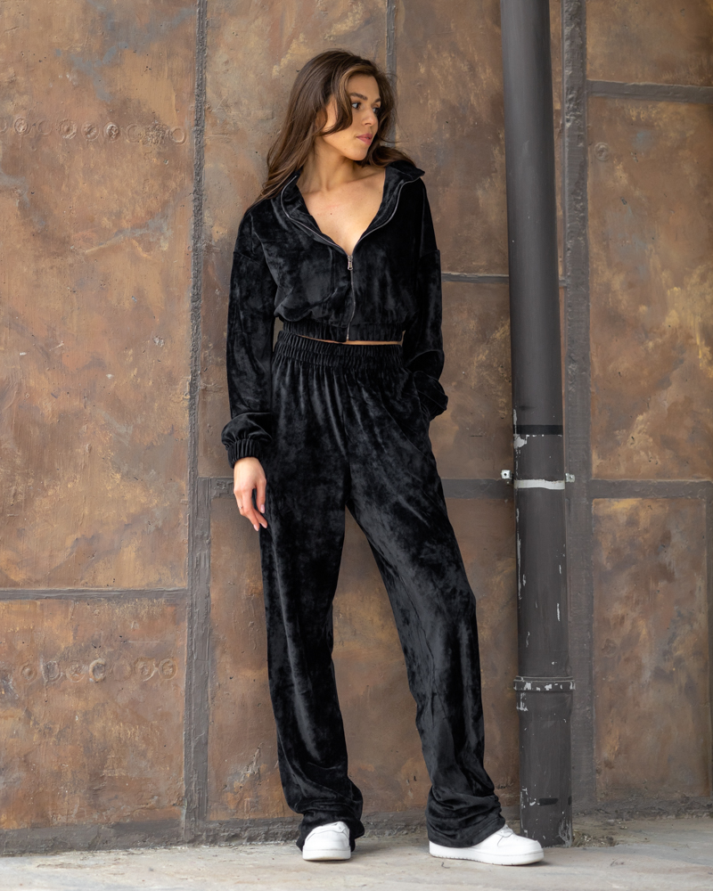 Спортивний костюм жіночий Модельер 9137 40-42 Чорний (12955)