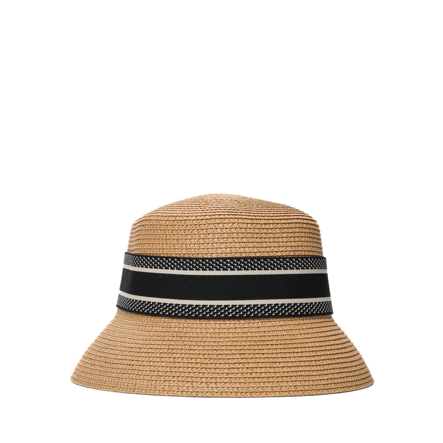 Панама жіноча зі стрічкою LuckyLOOK Мелінда 58 Бежево-чорний 735-149