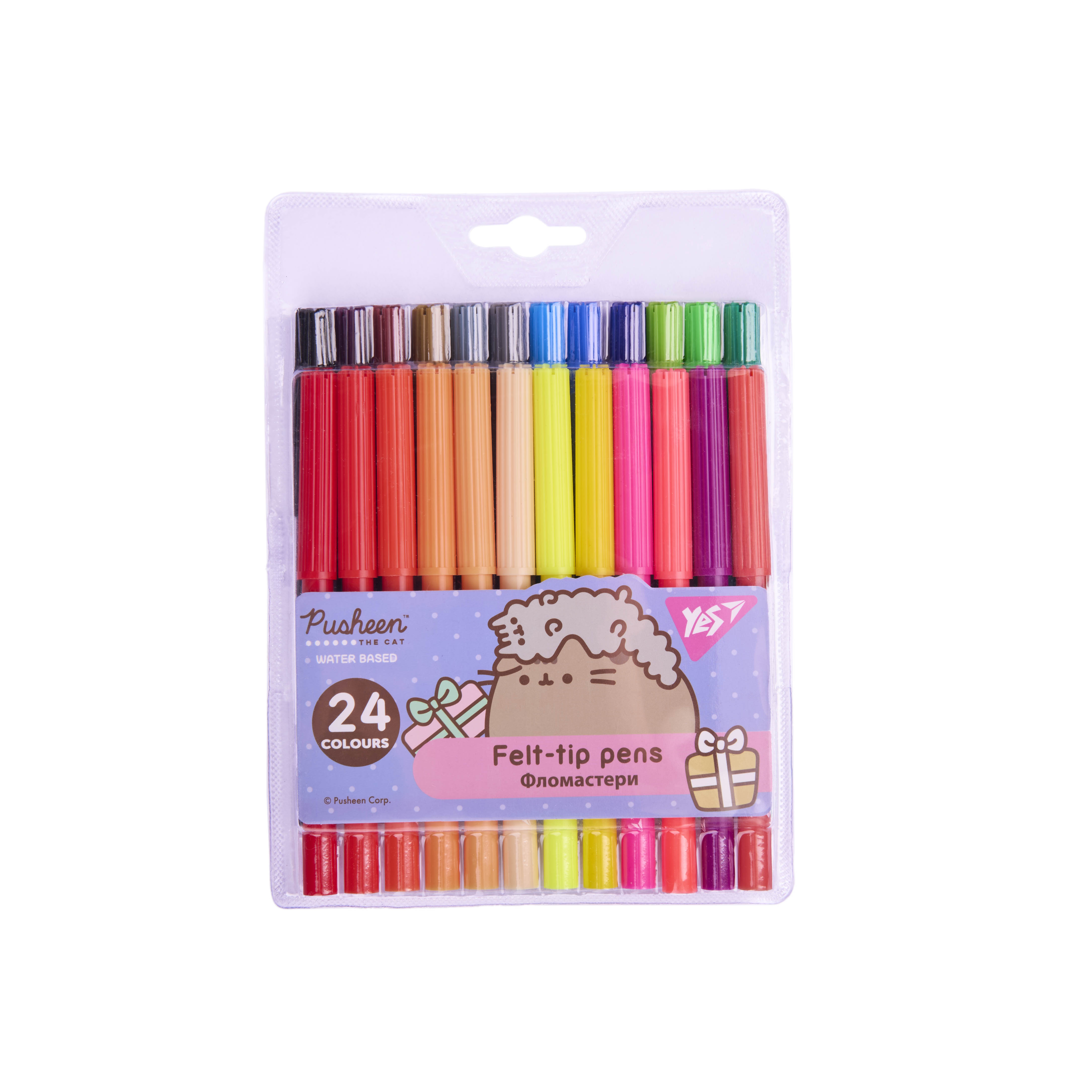 Фломастери YES Pusheen 24 кольори (650572)