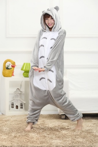 Кігурумі доросла Kigurumba Тоторо L - зріст 165 - 175 см Біло-сірий (K1W1-0085-L)