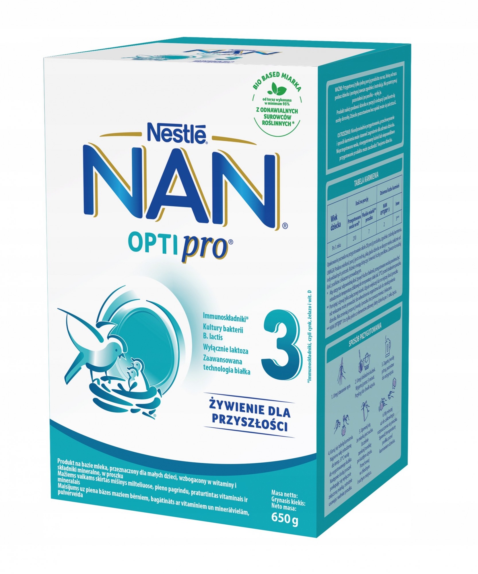Суха молочна суміш NAN Opti Pro 3/ 650 г