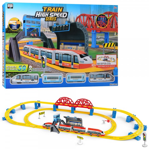 Залізничний транспорт Bambi 789-2 Yellow/Red