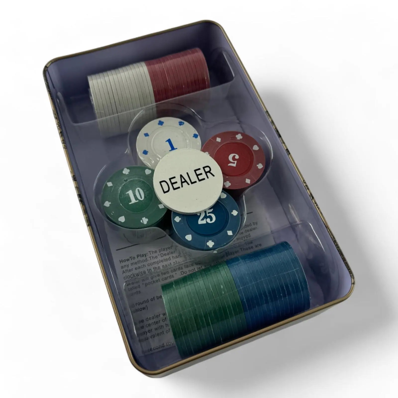 Покерні фішки з номіналом DUKE 100 шт 4 г d-30 мм (DN35969)