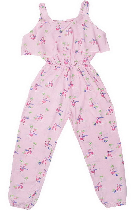 Комбінезон дитячий для дівчинки GABBI Літо Рожевий на зріст 104 (11572)