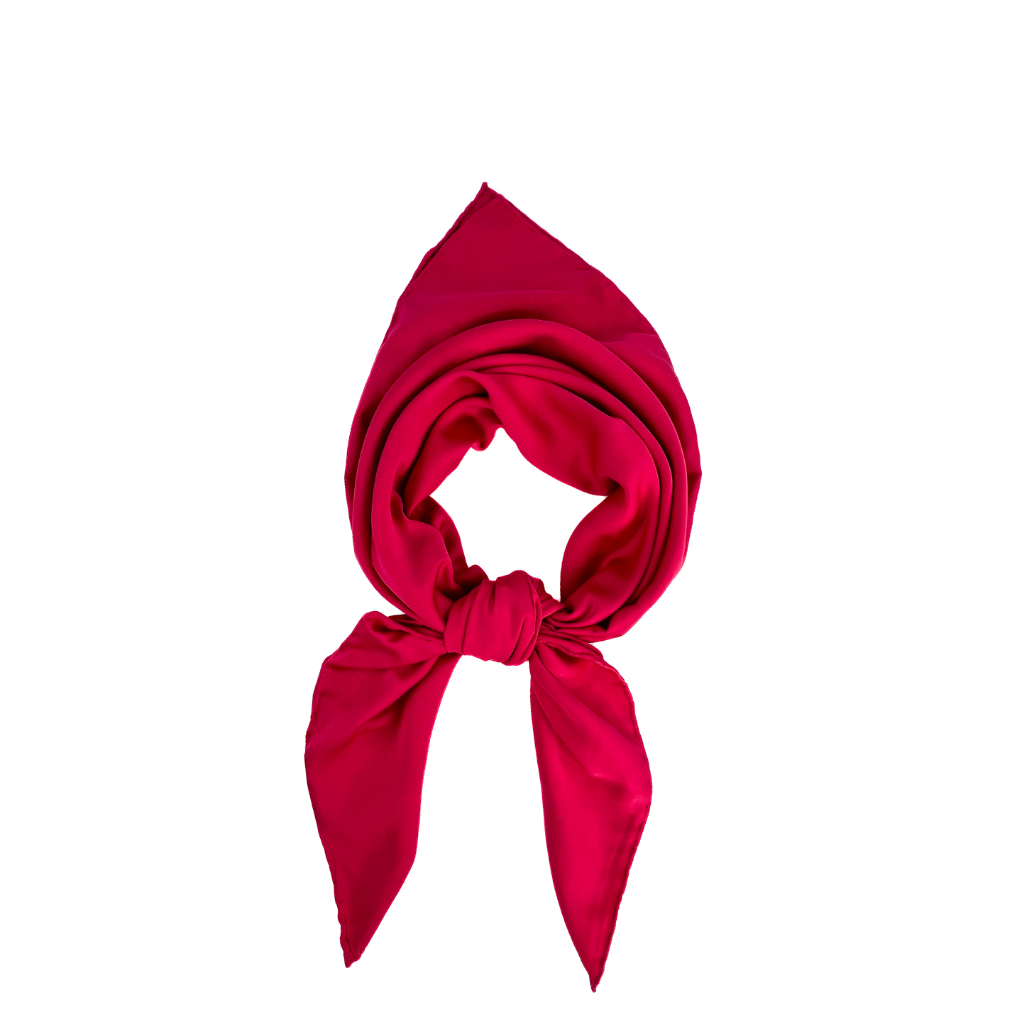 Хустка жіноча однотонна LuckyLOOK Heidi 90х90 см Малиновий 577-732