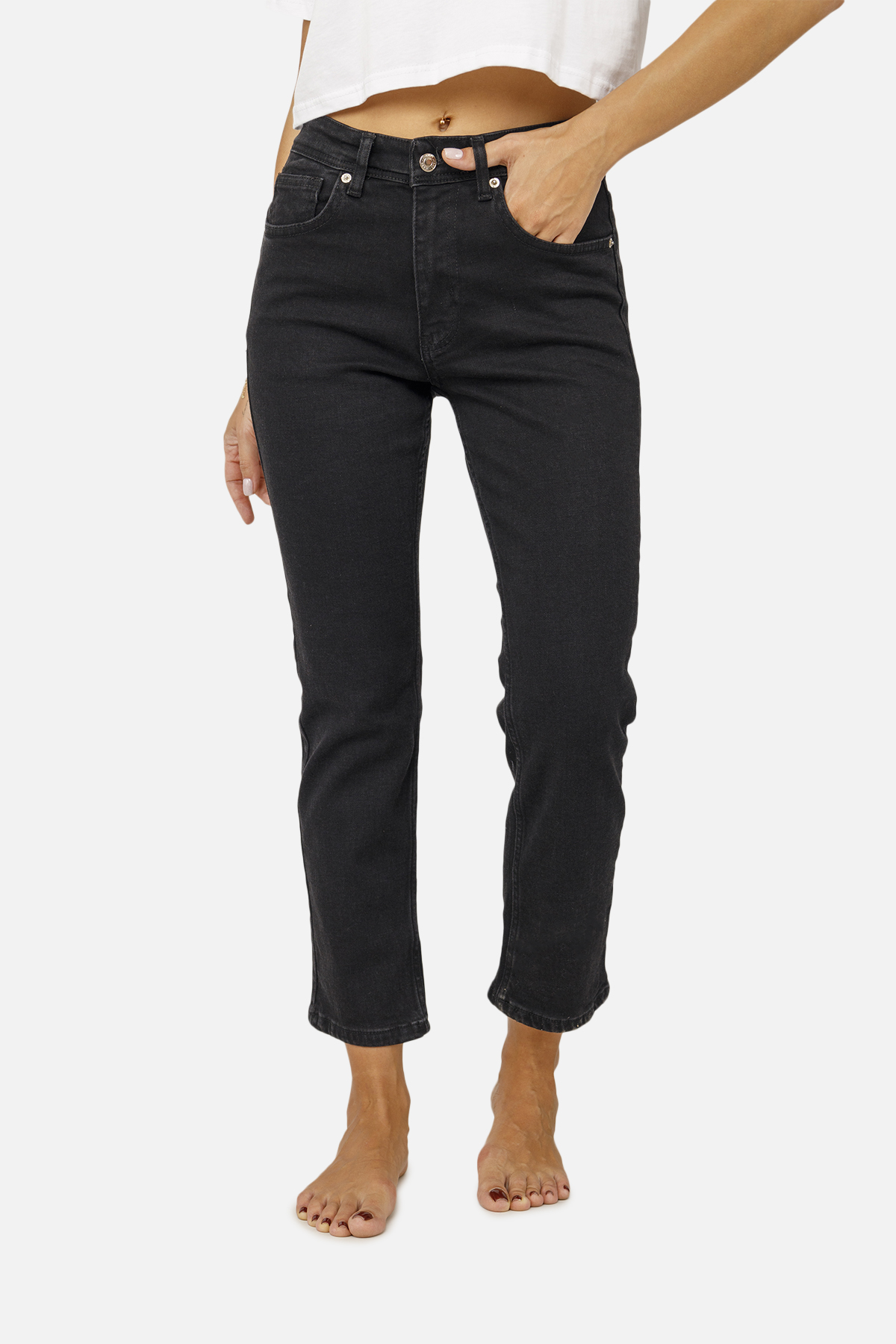 Жіночі Джинси Yuki slim 40 Чорний ЦБ-00257333