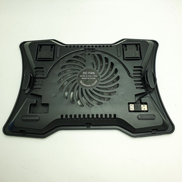 Підставка для ноутбука N133 до 15” 1 вентилятор LED підсвічування чорний