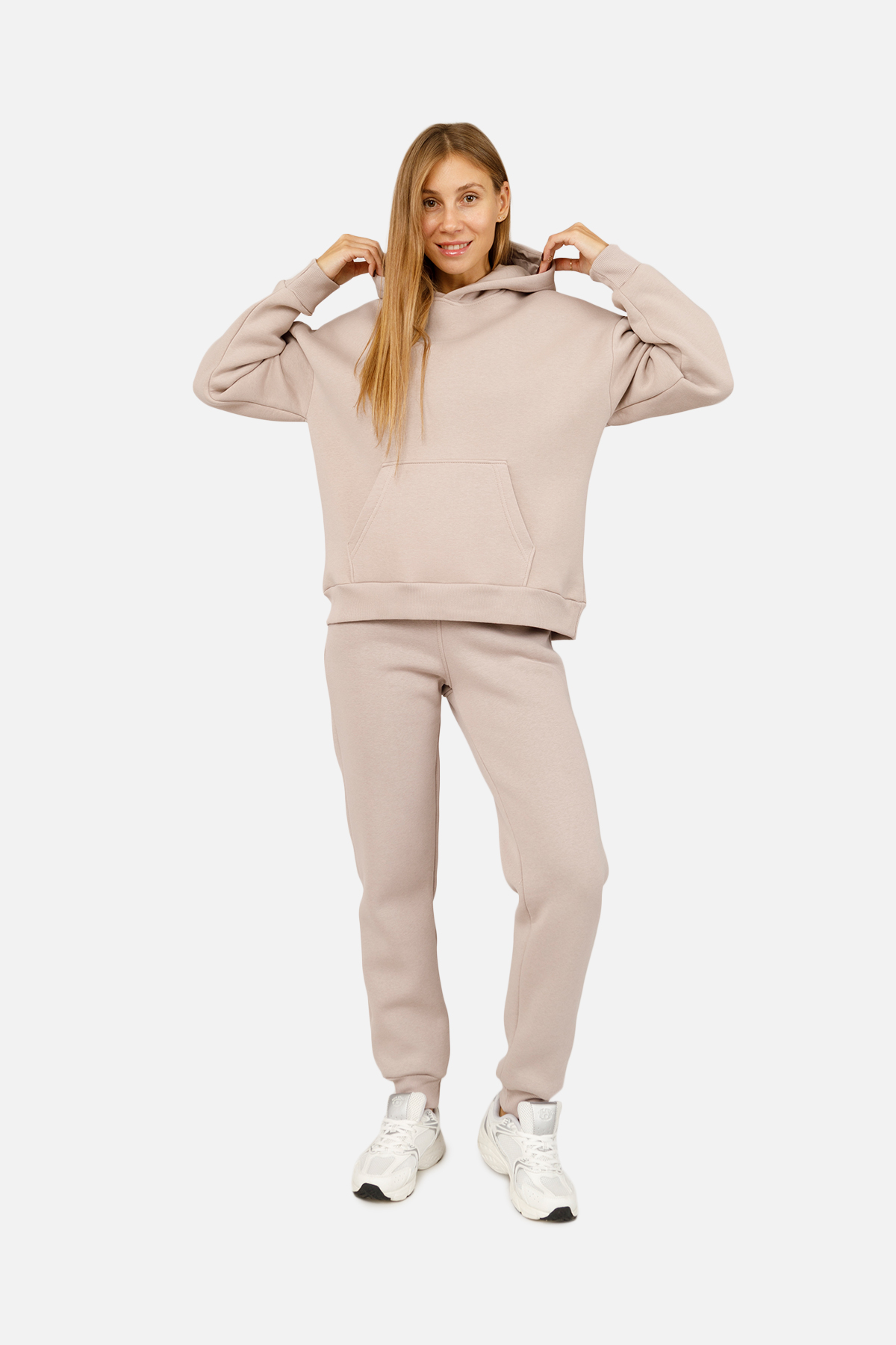 Жіночий худі Yuki XXL Бежевий ЦБ-00254549 (SKT001004571)