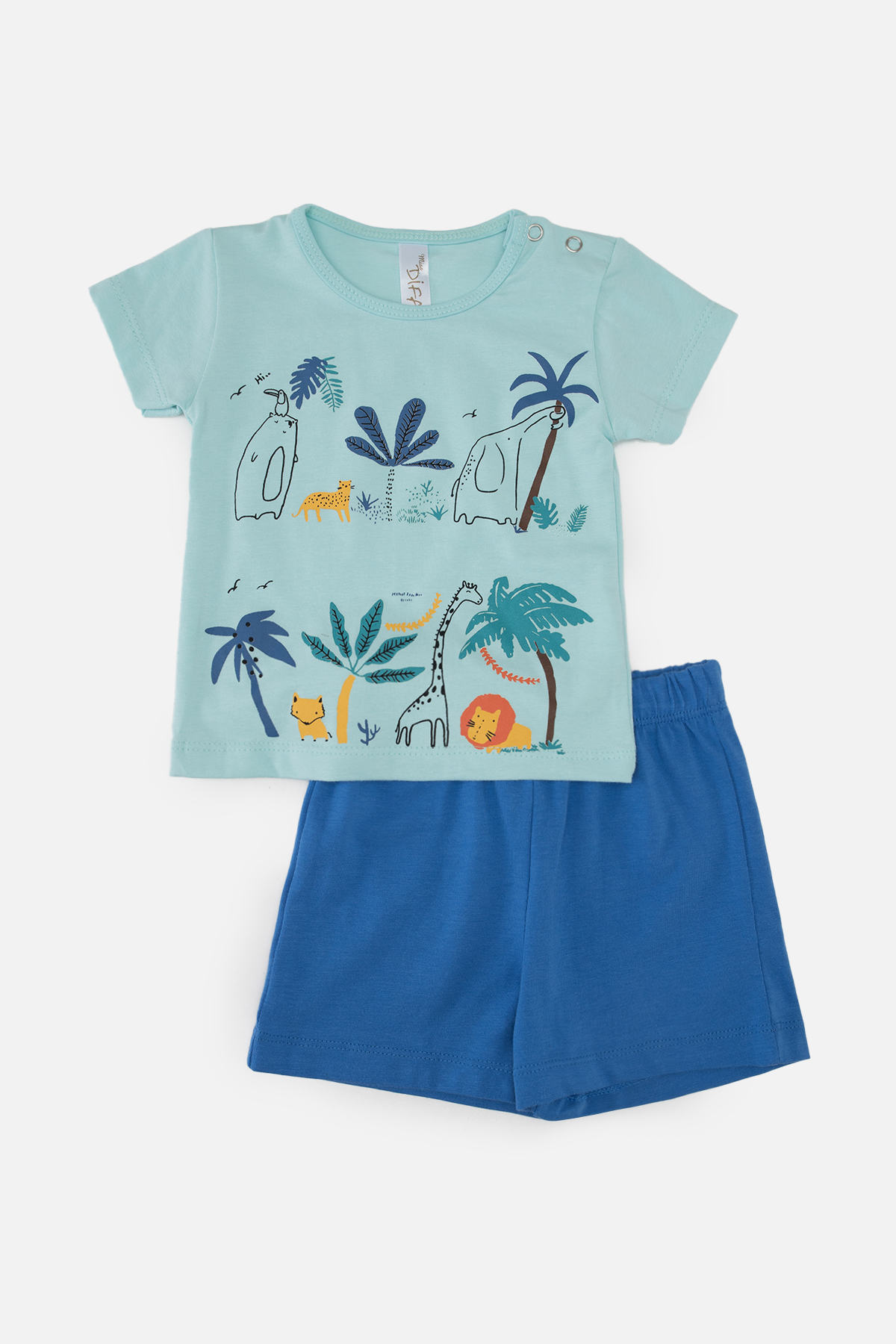 Костюм із шортами для хлопчика Difa 92 Блакитний ЦБ-00243617 (SKT000968829)