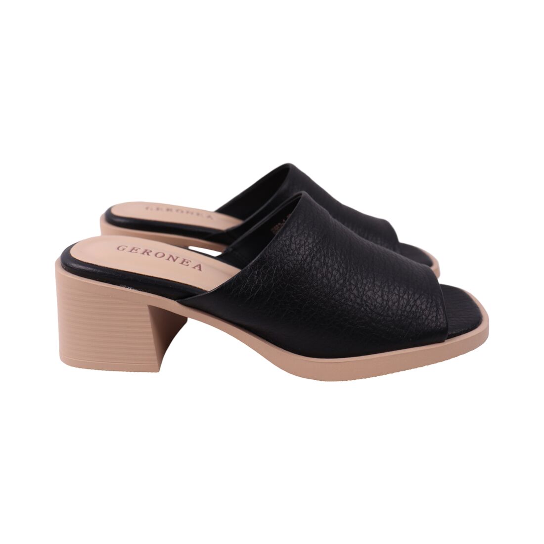Шльопанці жіночі Geronea 1045-25LSHC 38 Чорний (180767038)
