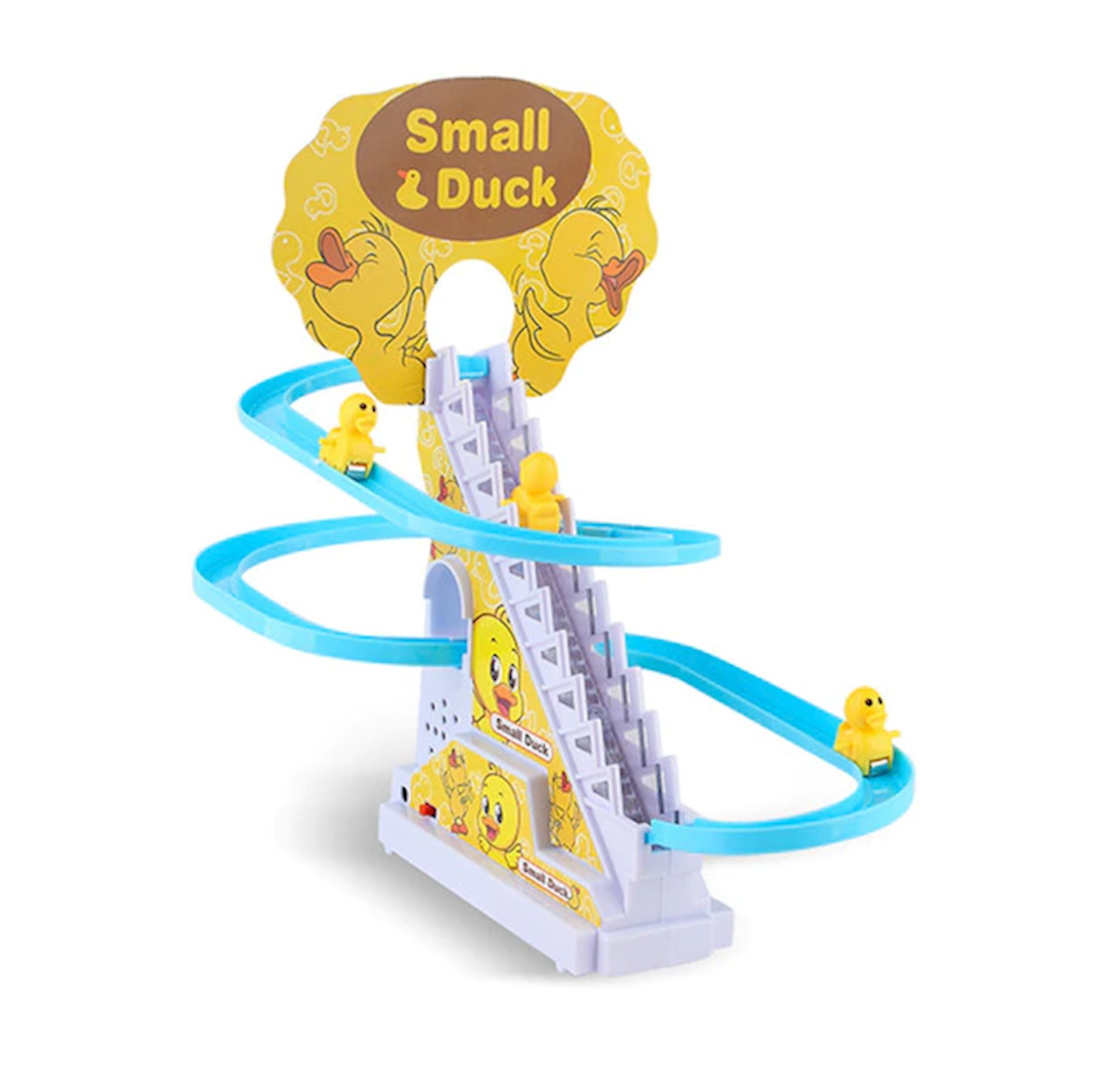 Електрична іграшка OPT-TOP Small Duck трек з качечками та звуковими ефектами 3 качки Різнокольоровий (2104618439)