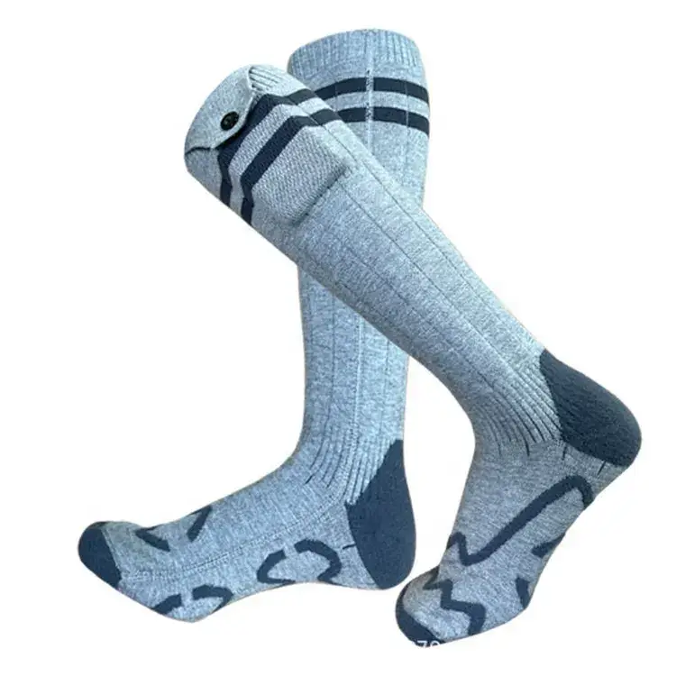 Шкарпетки з підігрівом No Brand ZBHSWZ07 із блоком живлення 5000 mAh 38-44 Сірий