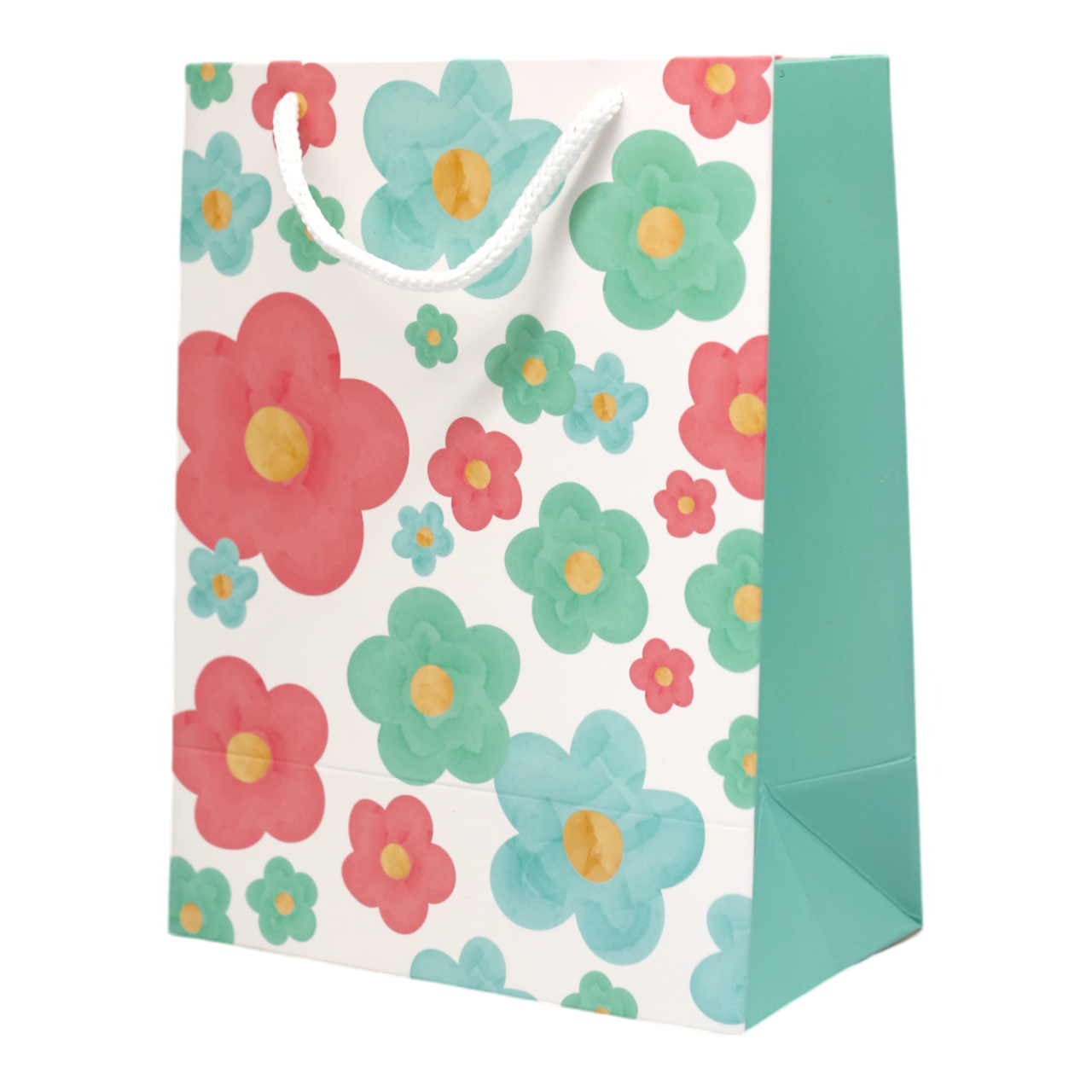 Пакет подарунковий Львівська Мануфактура Квіти 17,5х23 см Різнокольоровий M29